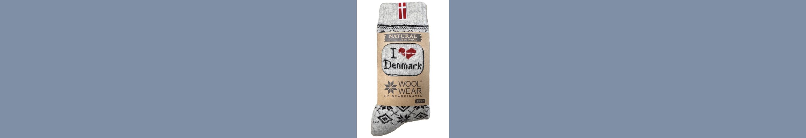 I love Denmark - uldne ragsokker