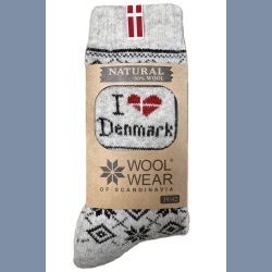 I love Denmark - Ragsokker med flag