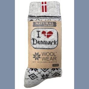 I love Denmark - Ragsokker med flag