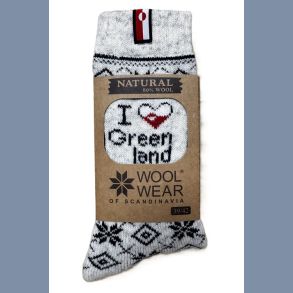 I love Greenland - Ragsokker med flag