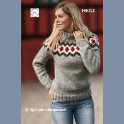 Garnpakke: Sweater med m�nstret b�restykke