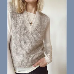 Opskrift: FRIDAY SLIPOVER V-NECK