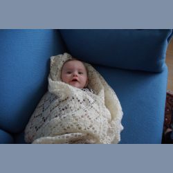 Garnpakke/Hklekit: Babysvb i kidmohair.