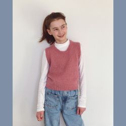 Garnpakke+opskrift: Stockholm slipover junior