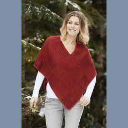 Garnpakke: Poncho i skyggestrik