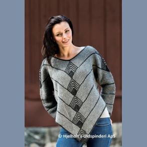 Garnpakke: Poncho med rmer og domino