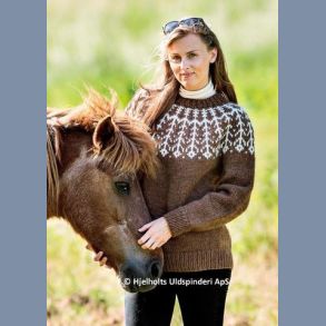 Garnpakke: M/K sweater med rundt brestykke