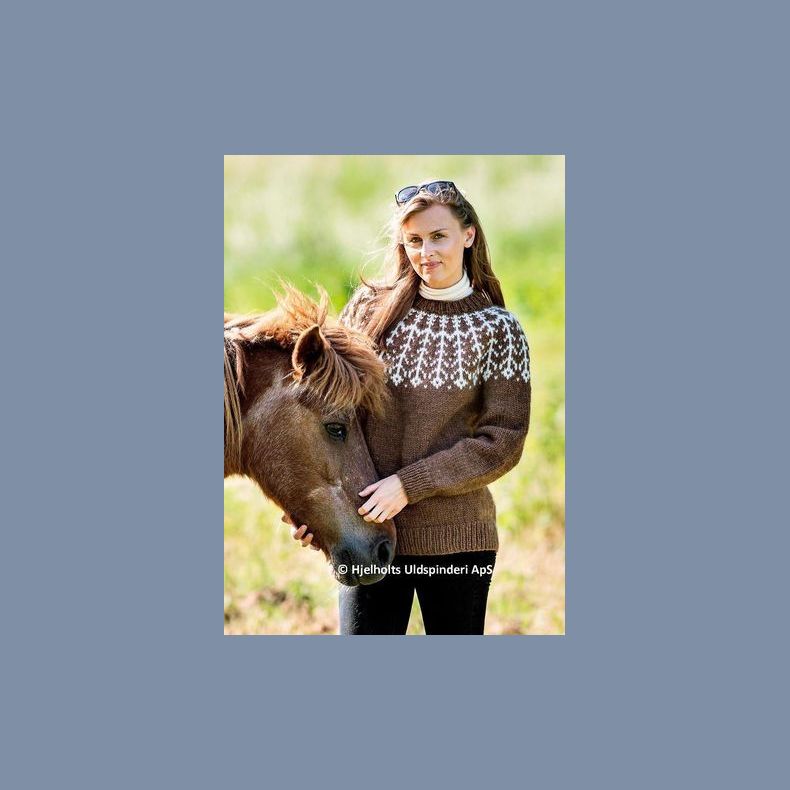 Garnpakke: M/K sweater med rundt brestykke
