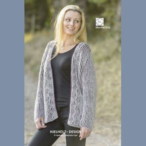 Opskrift: Damejakke i tofarvet patent